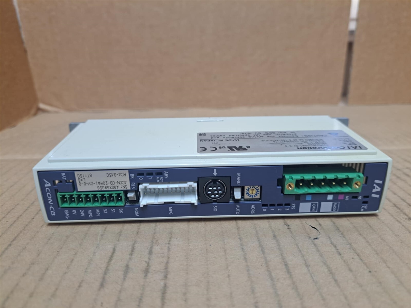 IAI Corporation Controller Model ACON-CB-20WAIHA-DV-0-0