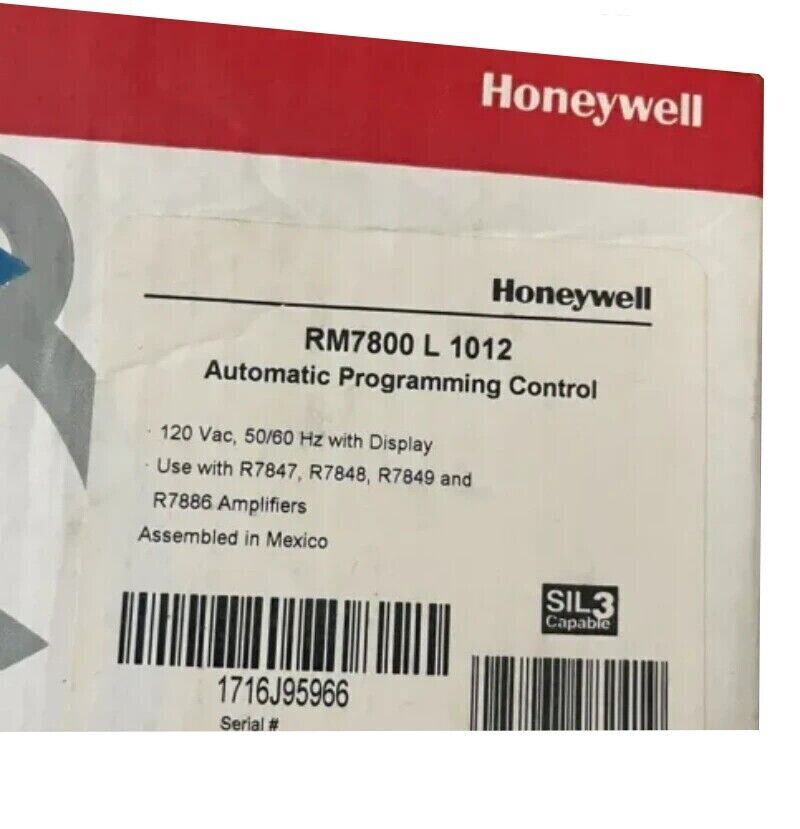 Honeywell RM7800 L1012 RM7800L1012 New in Box New Factory Sealed Free Shipping