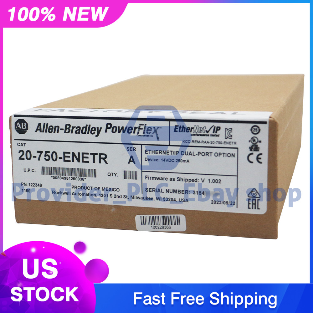 20-750-ENETR Allen-Bradley PowerFlex 750 EtherNet-IP Adapter New 20750ENETR