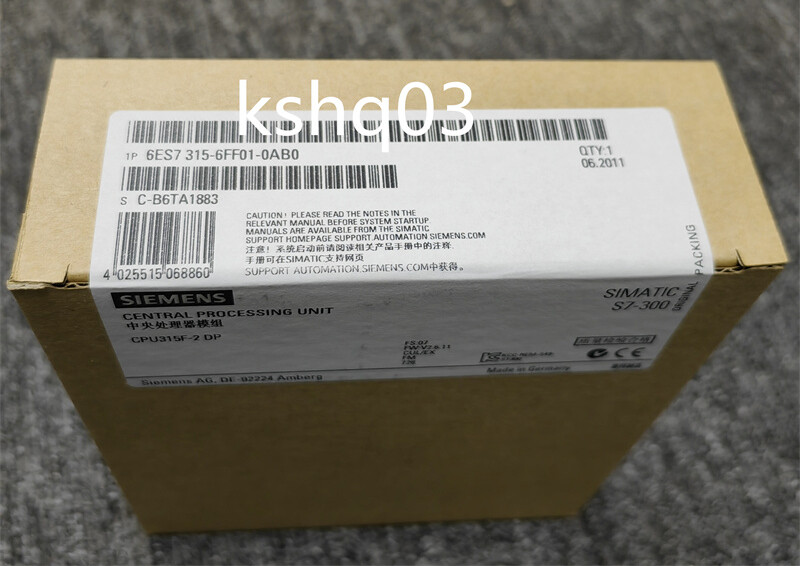 1PC Siemens 6ES7 315-6FF01-0AB0 New In Box 6ES7315-6FF01-0AB0 Expedited Shipping