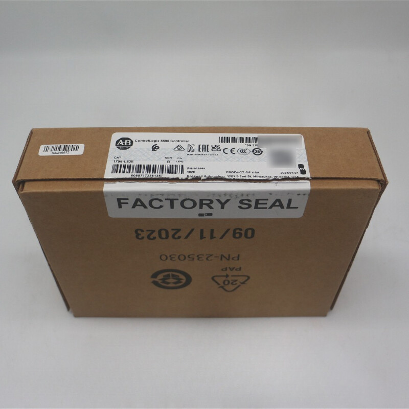 New Allen Bradley 1756-L83E ControlLogix 5580 Controller with 10 MB User Memory
