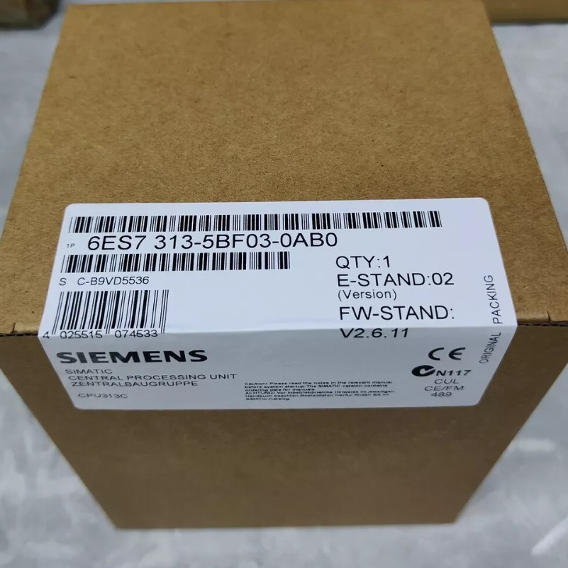 6ES7313-5BF03-0AB0 NEW SIEMENS CPU 6ES7 313-5BF03-0AB0 Central Processing Unit