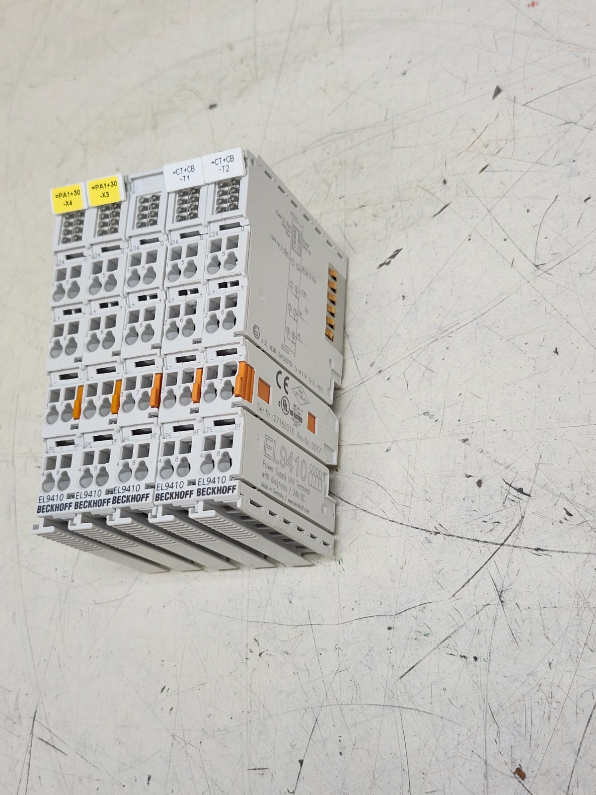 Lot Of 5 Beckhoff E-Bus Power Supply Unit Terminal P/N: EL9410 FREE SHIPPING