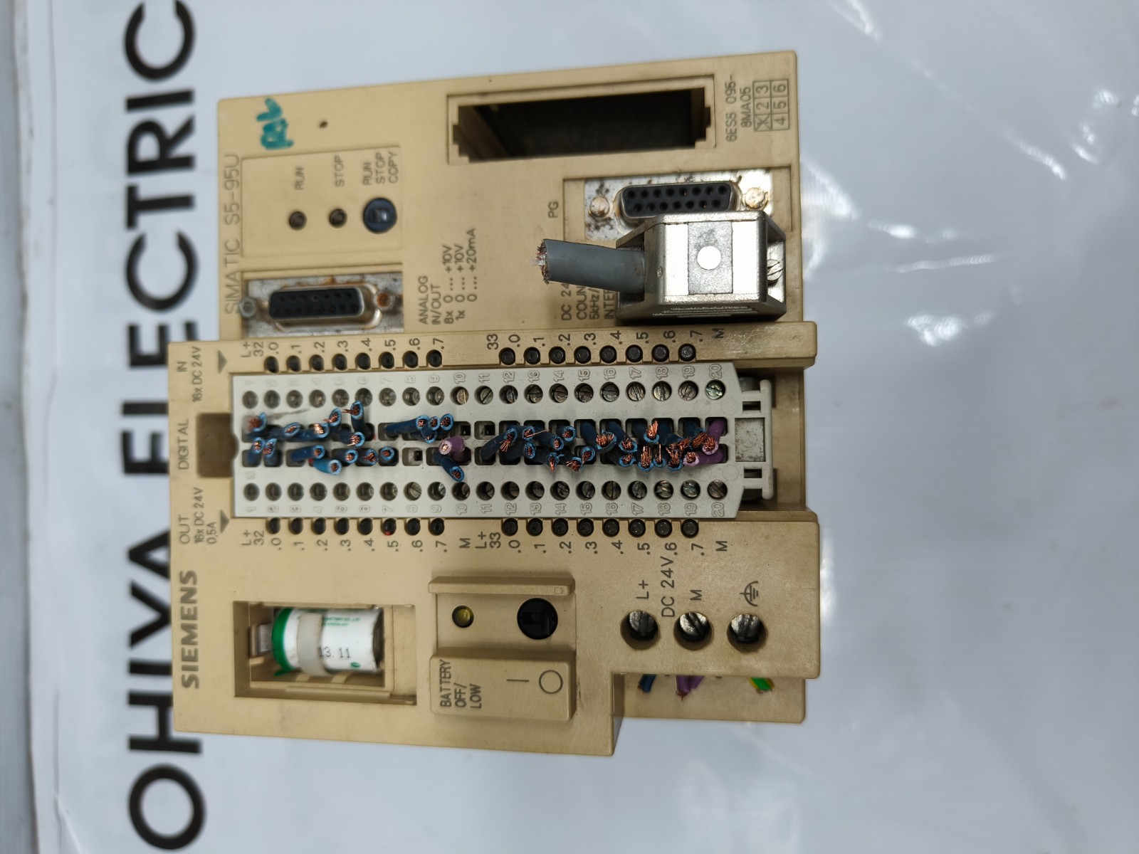 SIEMENS 6ES5 095-8MA05 PROGRAMMABLE LOGIC CONTROLLER ( USED CONDITION )