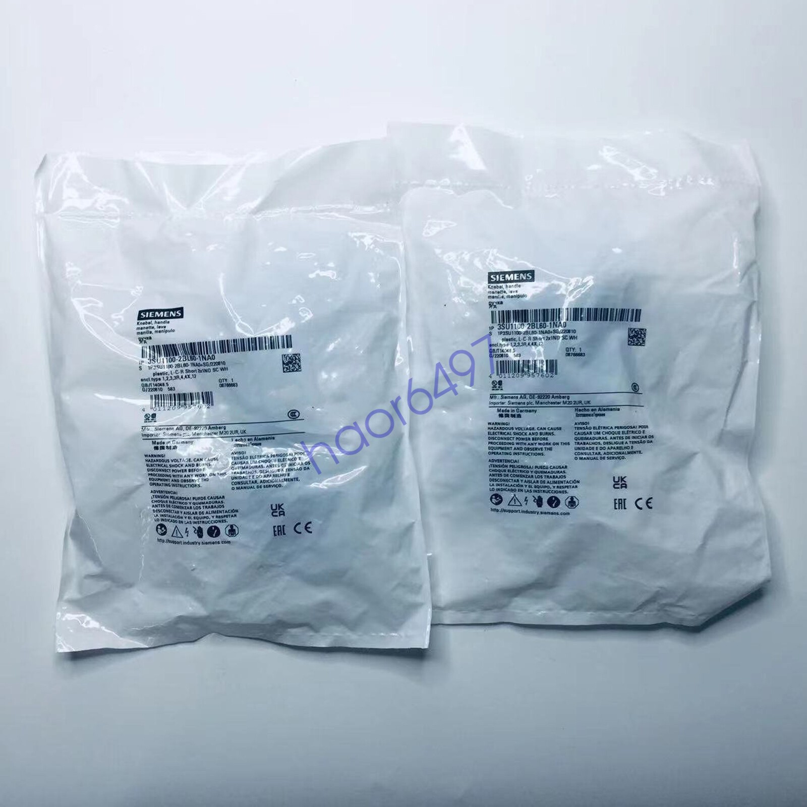 1PC NEW SIEMENS Selector Switch 3SU1100-2BL60-1NA0 FAST SHIP#XR