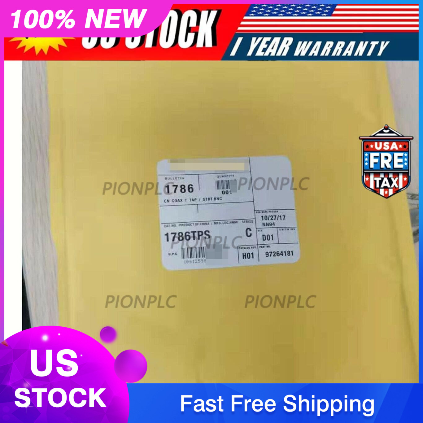 1786-TPS CONTROLNET COAX TAP CONNECTOR CABLE kit NEW IN BOX Spot Goods