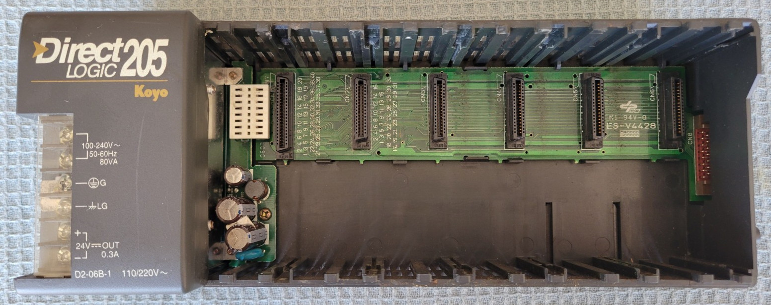 Automation Direct – Koyo Direct Logic 205 – D2-06B-1 PLC Base 6-Slot