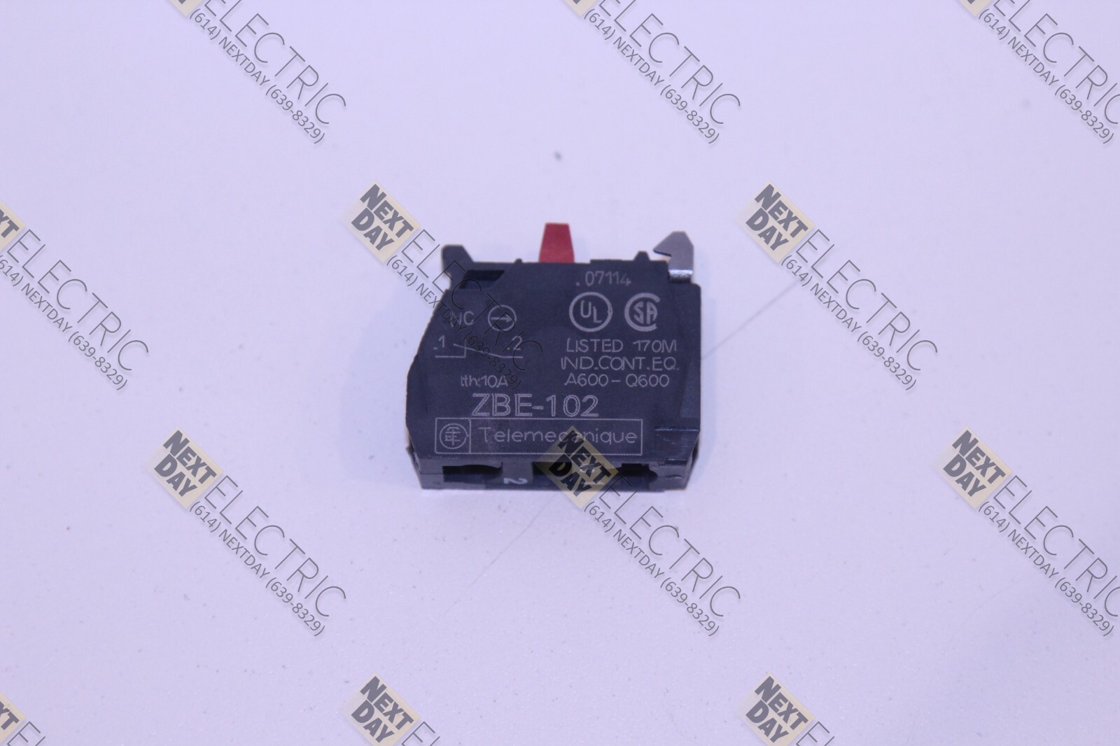 Telemecanique, ZBE-102, Push Button Switch Contact Block
