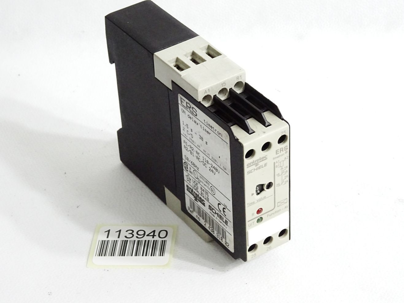 Schiele ON delay timer ERS Timetron 1.5s-30s 2 C/O