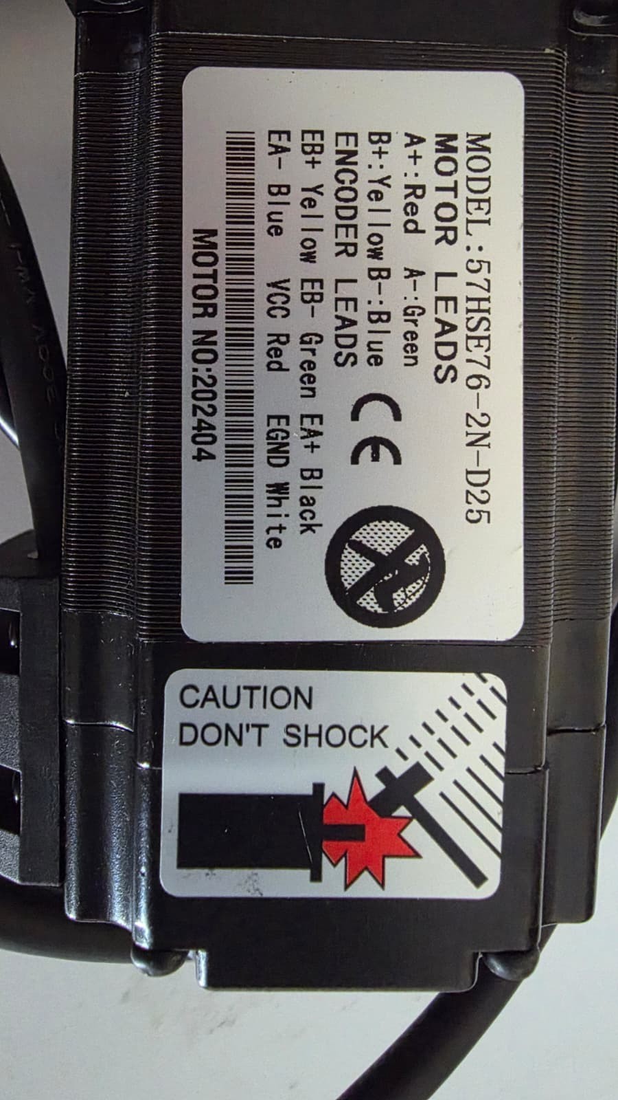 2HSS57 Nema23 2N.m Closed Loop Servo Motor Driver Controller