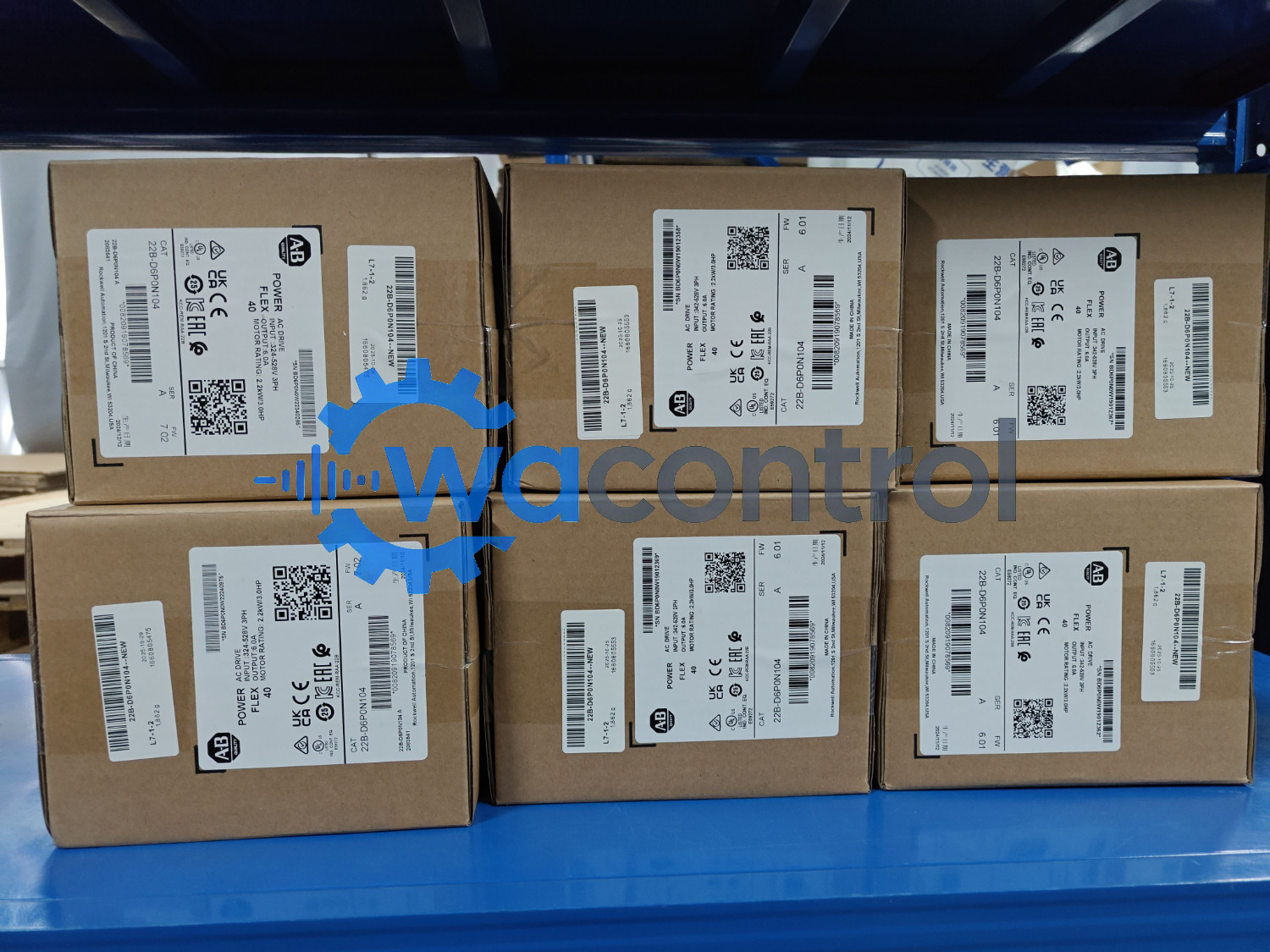 Allen-Bradley 22B-D6P0N104 PowerFlex 40 2.2KW/3.0HP AC Drive US Free Tax