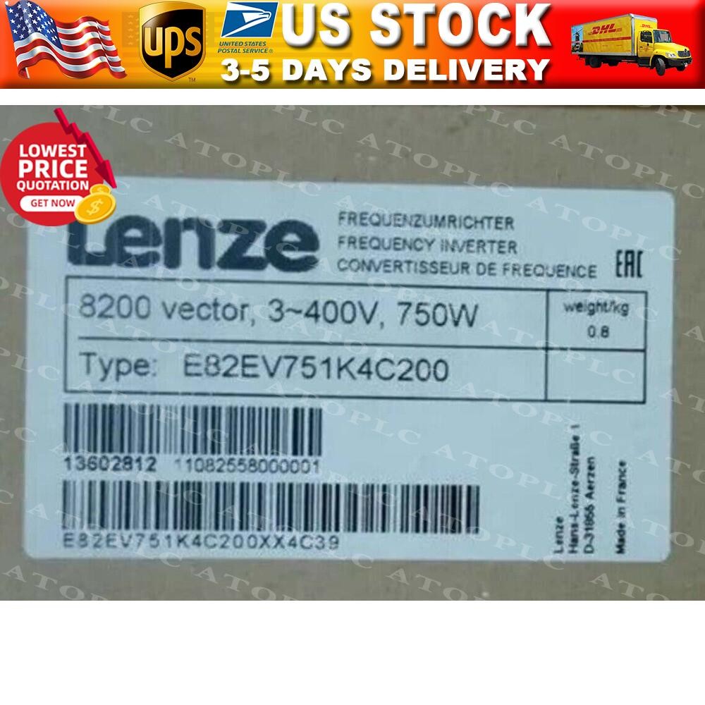 E82EV751K4C200 NEW LENZE E82EV751_4C200 Inverter 8200 Vector 0.75kW