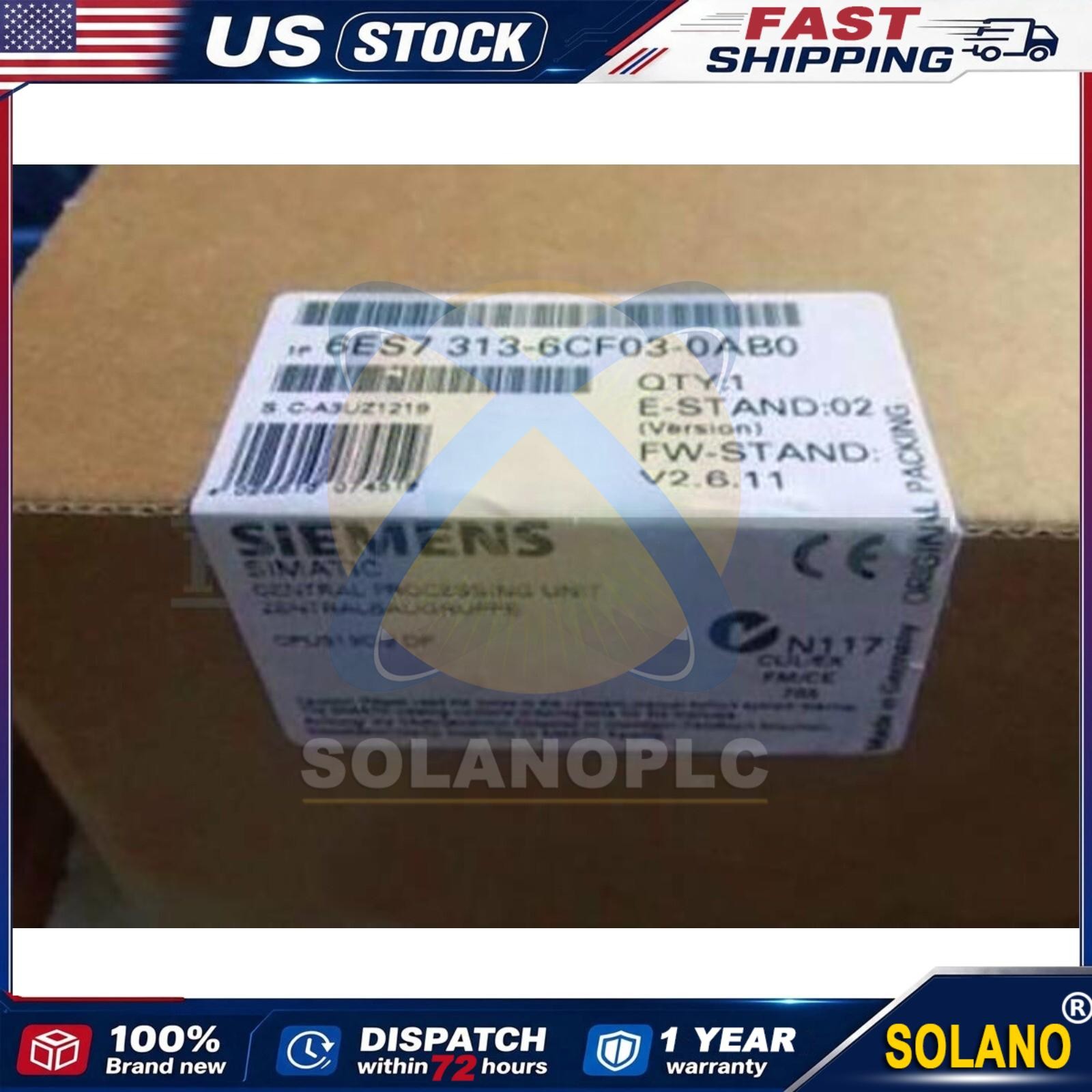 6ES7313-6CF03-0AB0 6ES7 313-6CF03-0AB0 Siemens New US FREE TAX