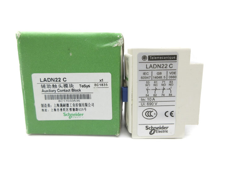 SCHNEIDER ELECTRIC LADN22C 690V 10A NSMP