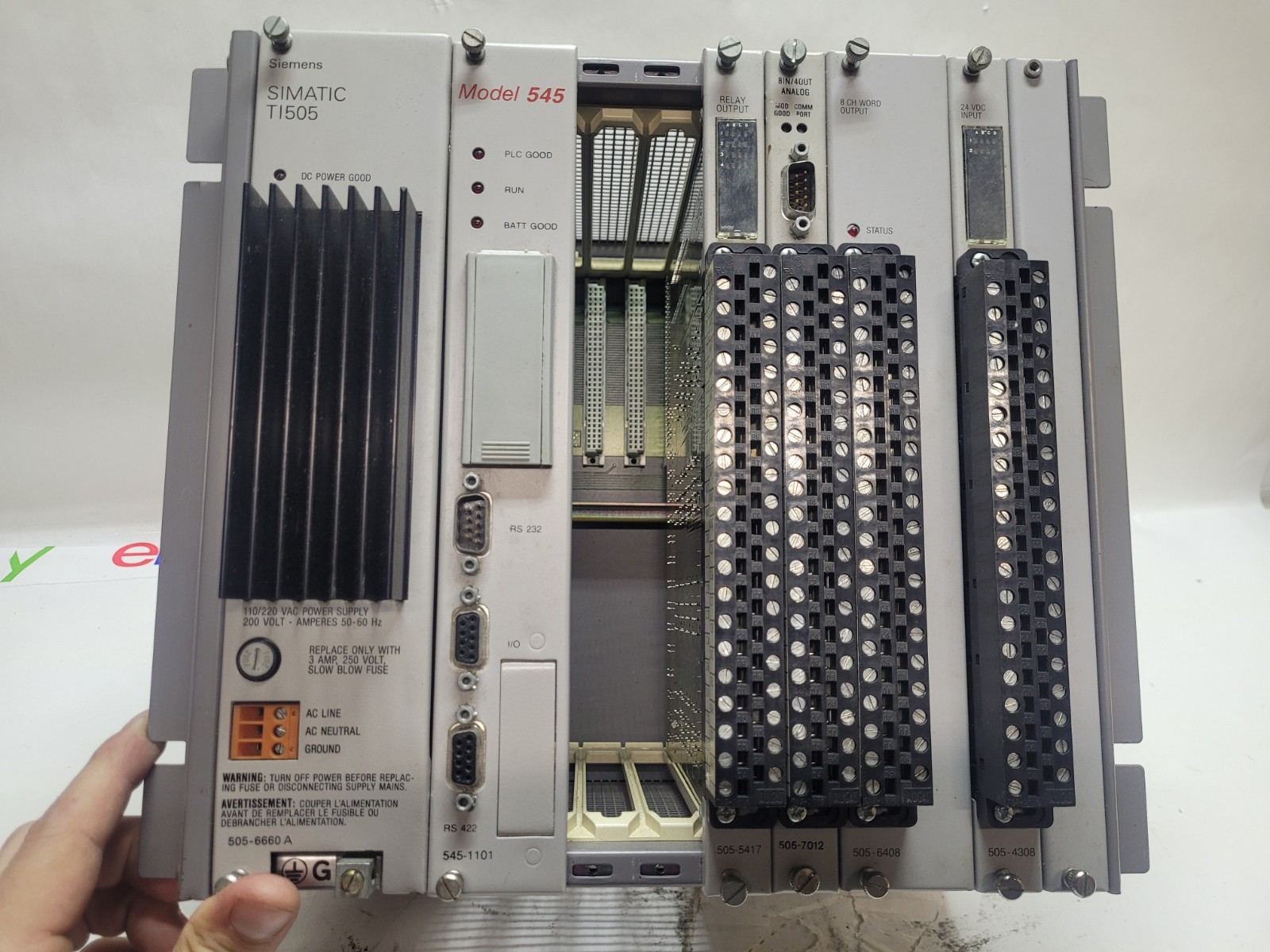 Siemens SIMATIC T1505 Model 545 Programmable Logic Controller System