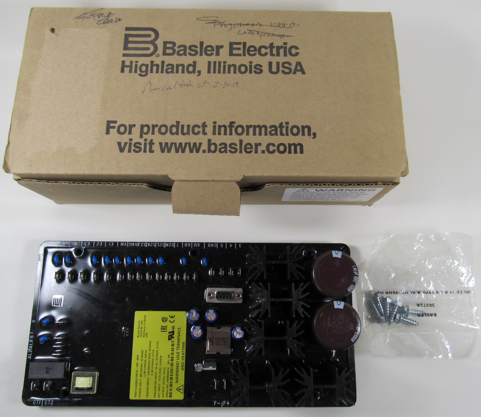Basler Digital Excitation Electric Controller DECS-100-B15 for Generator New