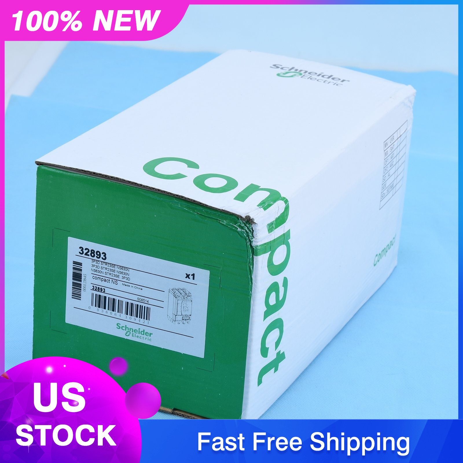 IPC New Schneider NS630N 3P 630A STR23SE Breaker Expedited Shipping