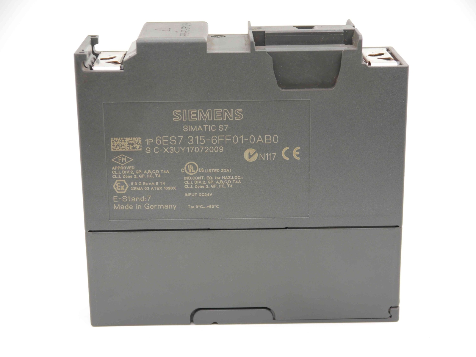 SIEMENS 6ES7315-6FF01-0AB0 SIMATIC S7-300 CPU 315F ZENTRALBAUGRUPPE