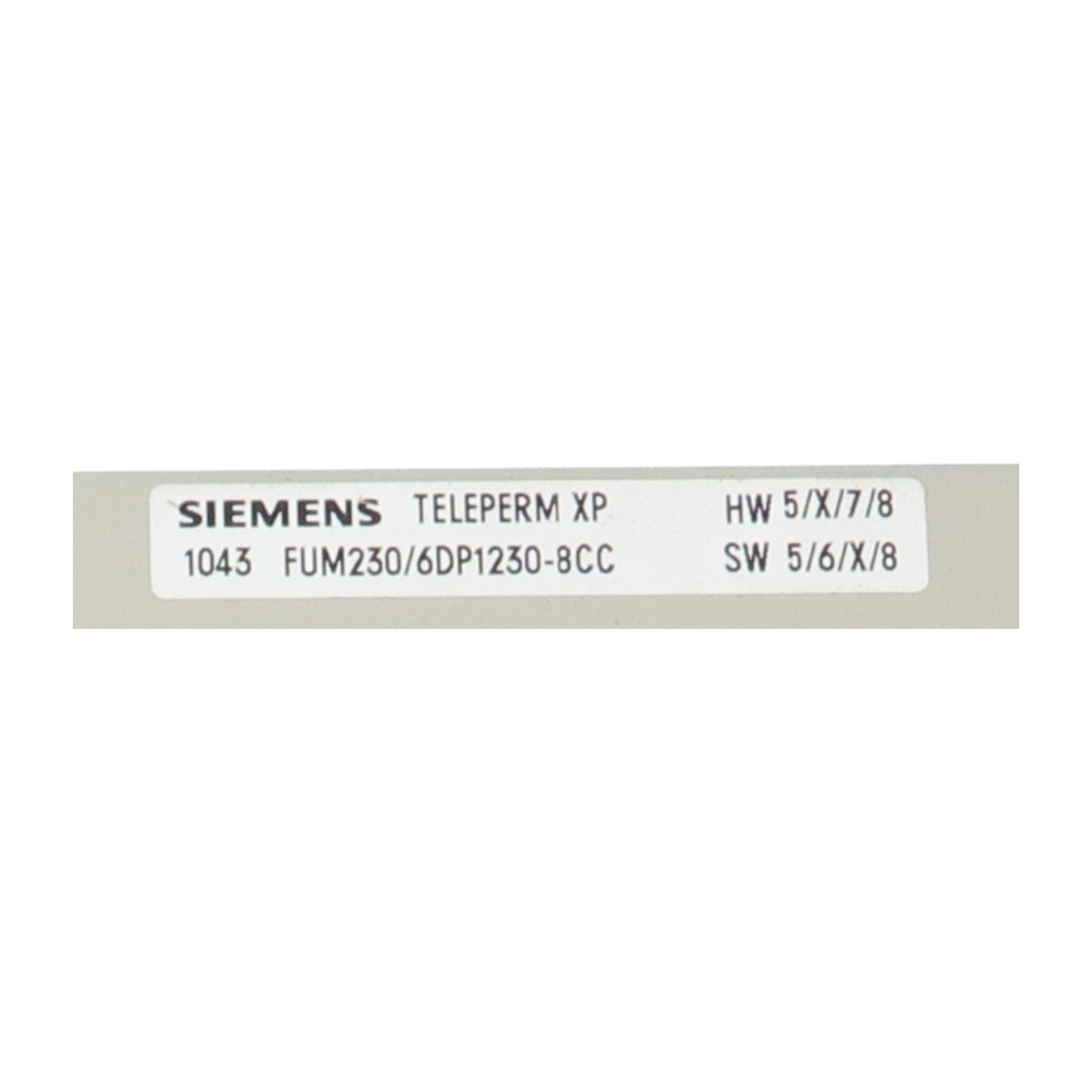 Siemens 6DP1230-8CC Teleperm Module New NFP