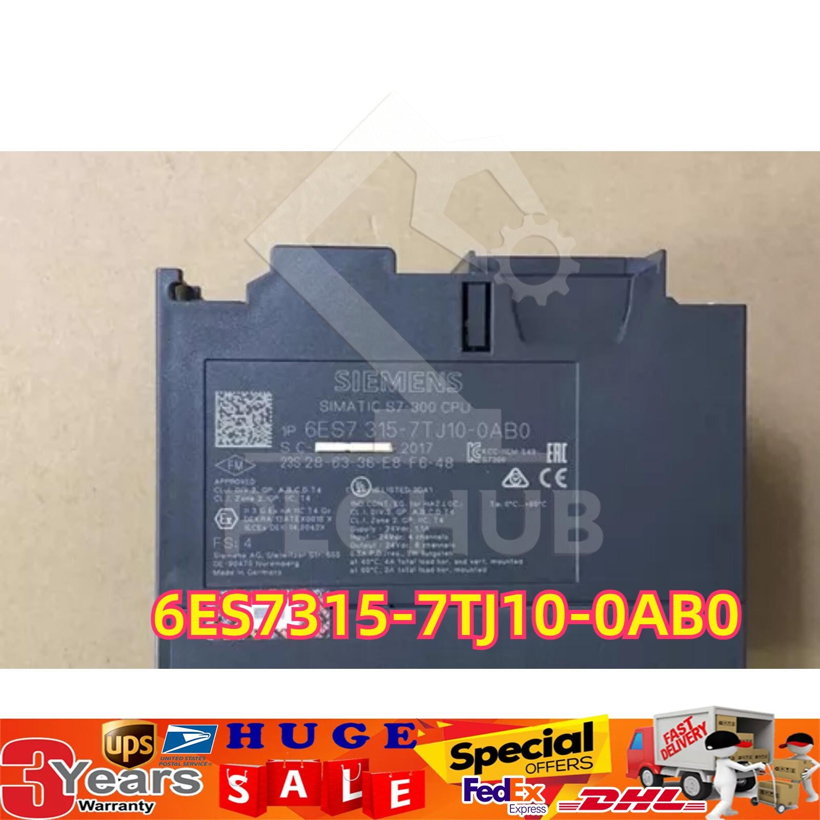 New Siemens 6ES7 315-7TJ10-0AB0 6ES7315-7TJ10-0AB0 S7-300 CPU 315T-3 PN/DP