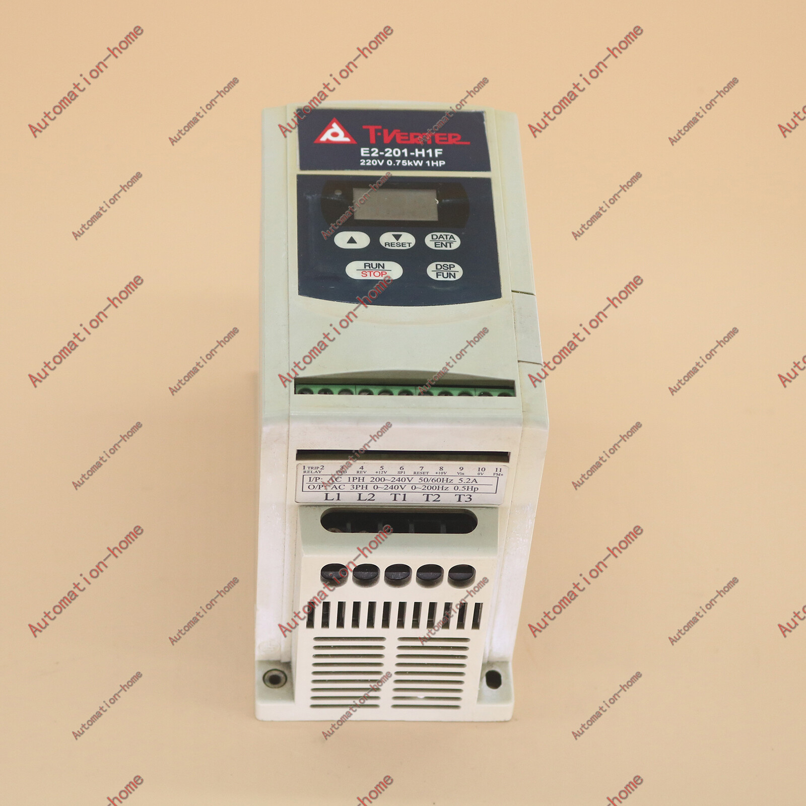 1PC Used For TECO Taian inverter E2-201-H1F 220V 0.75KW Free Shipping
