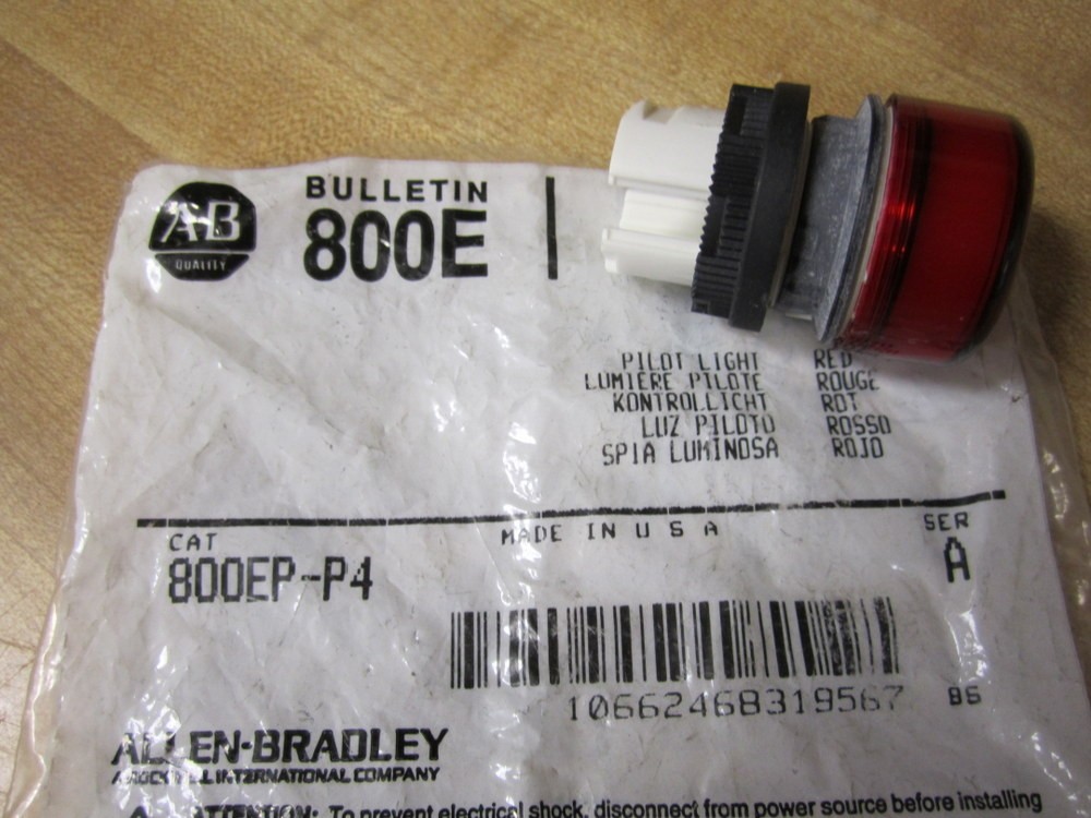 Allen Bradley 800EP-P4 Pilot Light 800EPP4 Series A Red