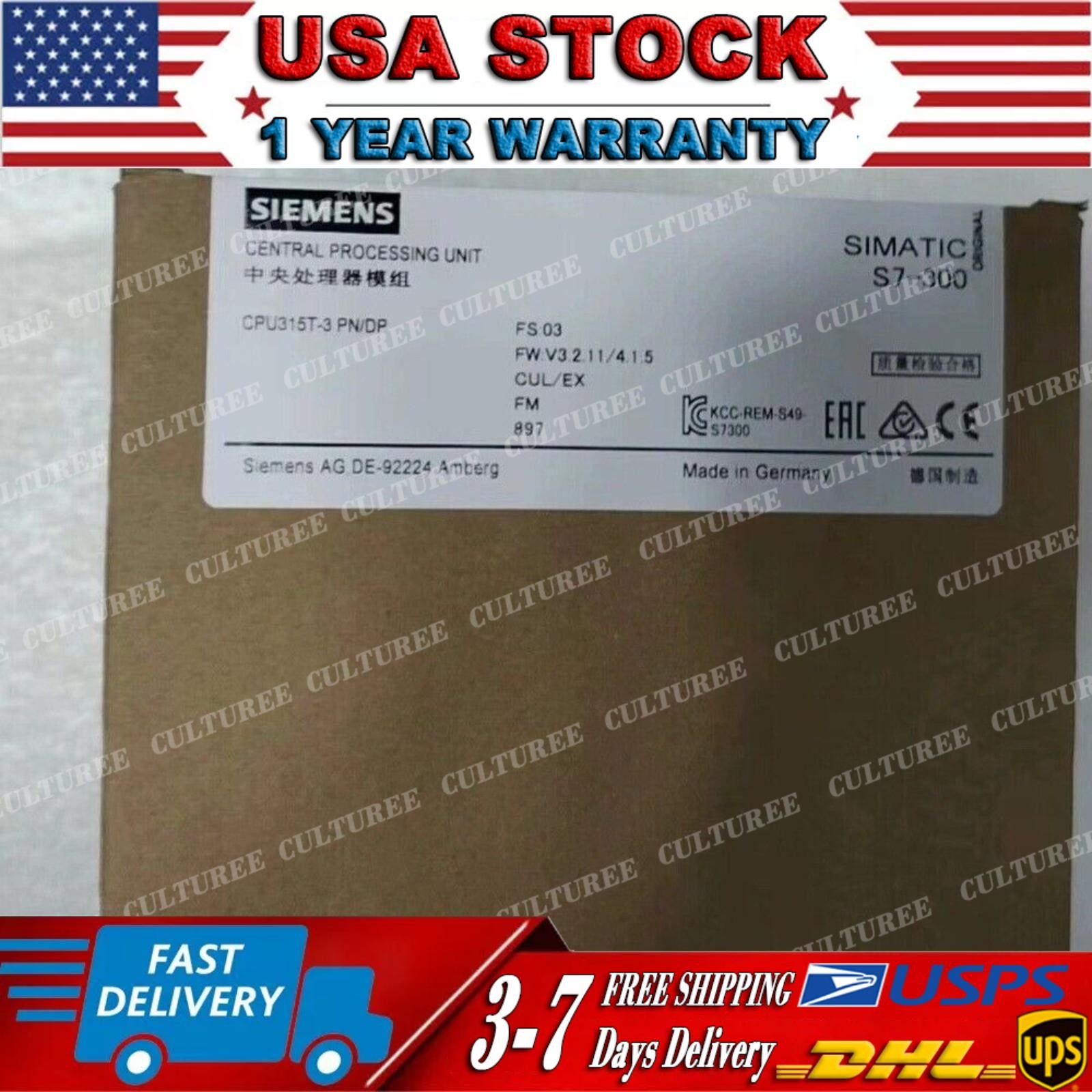 New Siemens 6ES7315-7TJ10-0AB0 S7-300 CPU 315T-3 PN/DP 6ES7 315-7TJ10-0AB0