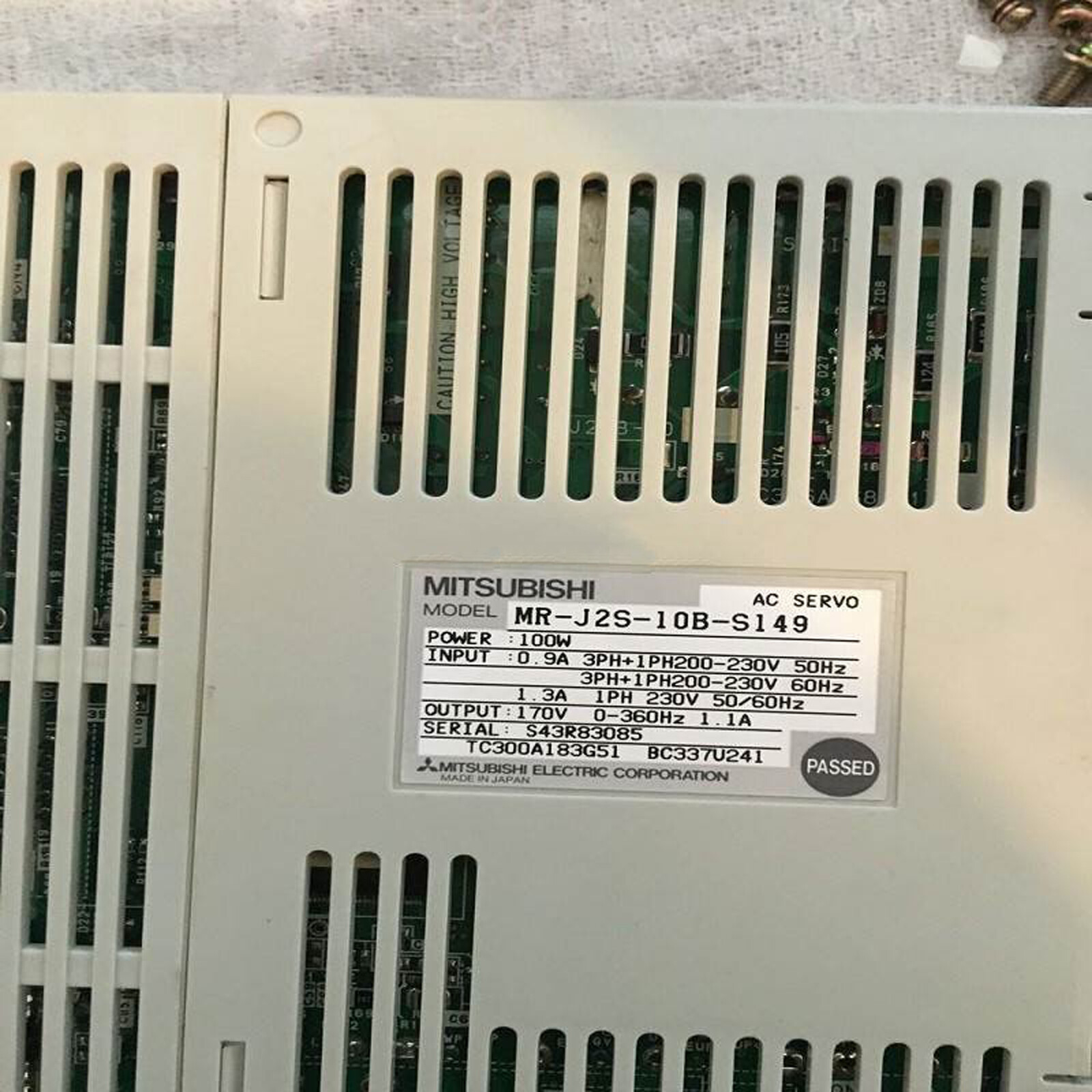 1PC USED MITSUBISHI AC Servo drive MR-J2S-10B-S149 Tested in good