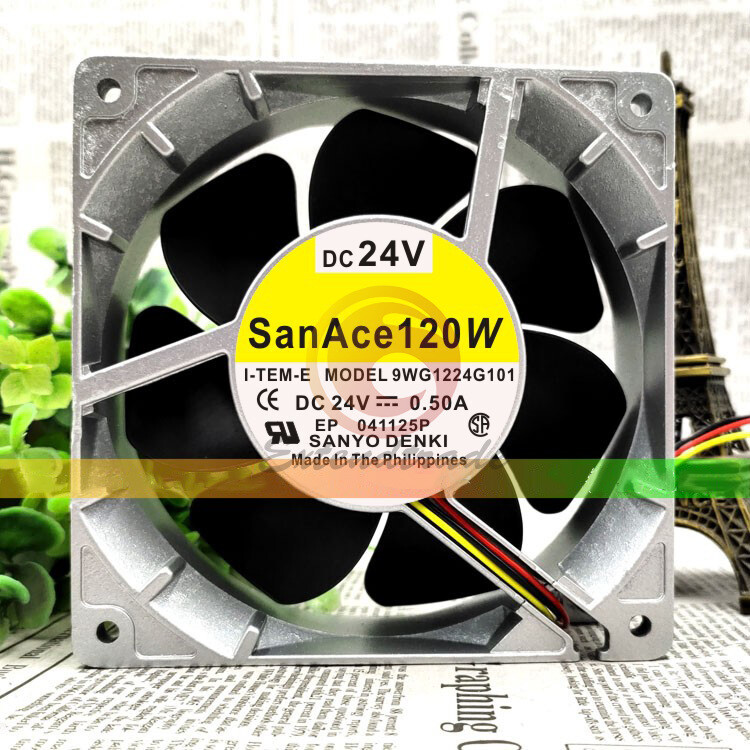 ONE For SANYO San Ace120W 24V 0.50A 9WG1224G101 cooling fan New