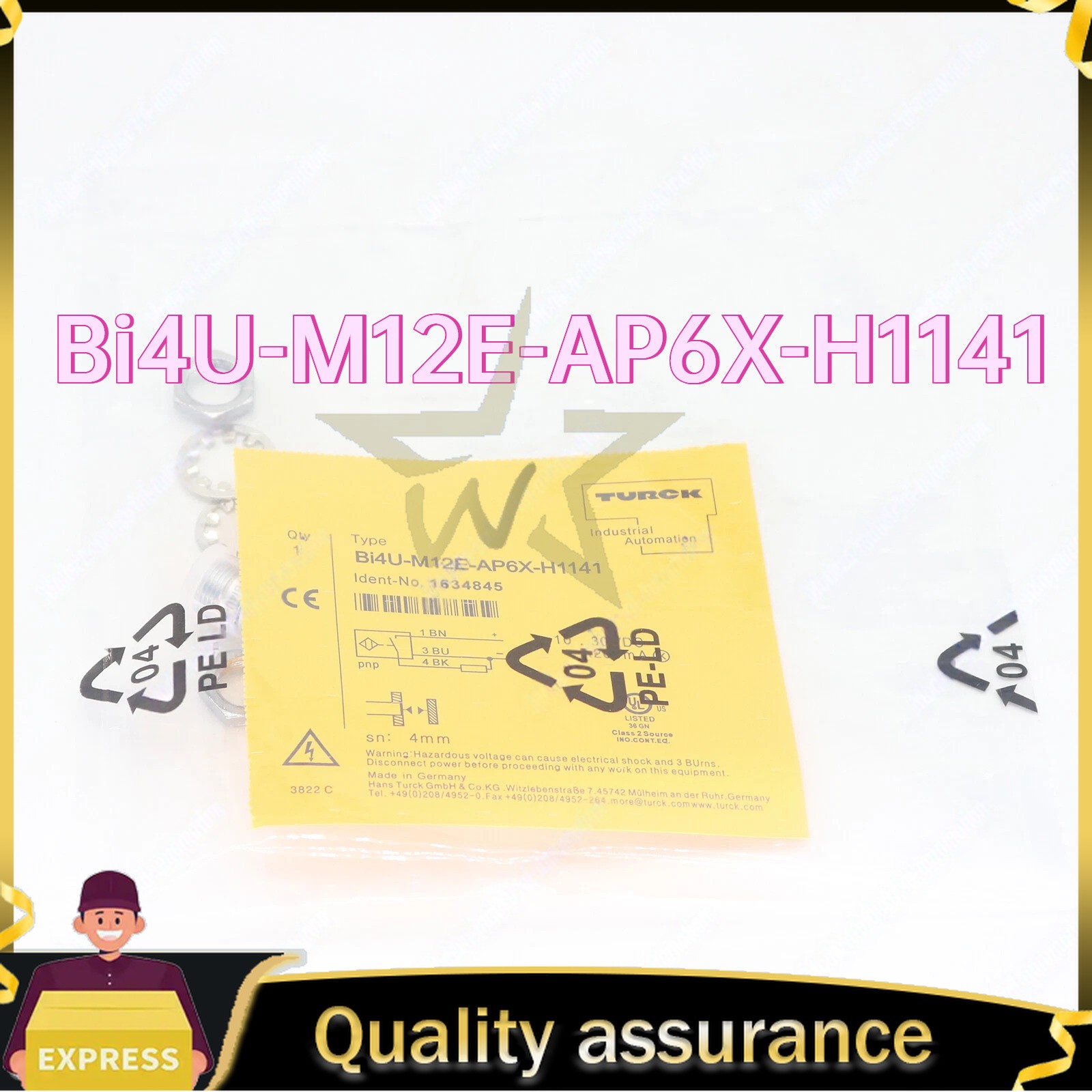 Bi4U-M12E-AP6X-H1141 1PC NEW Turck Proximity Switch Sensor One-year Warranty