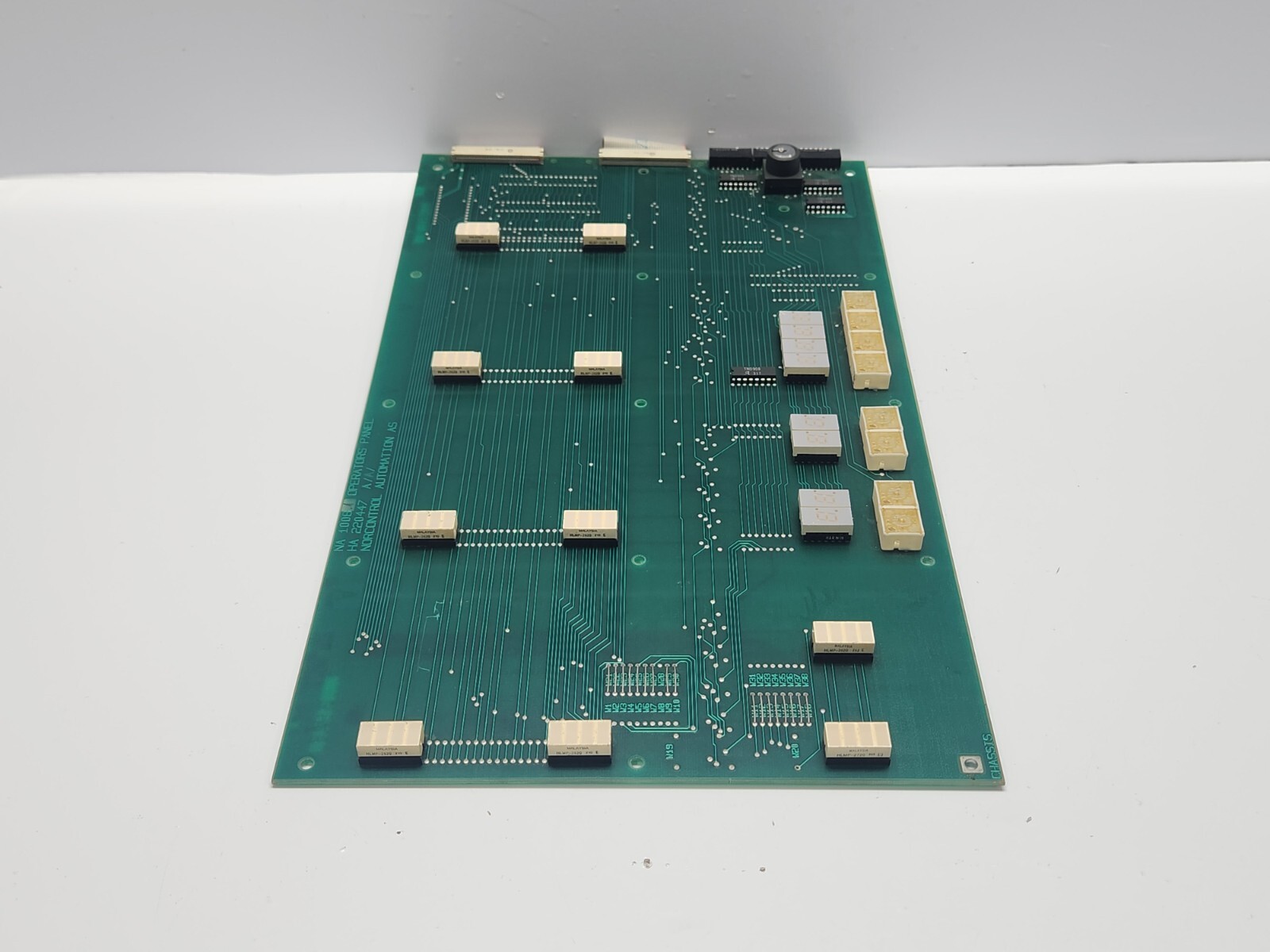 NORCONTROL NA 1008.1 OPERATORS PANEL PCB CARD HA 220447 A/A/