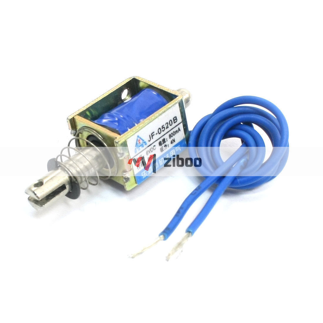 JF-0520B DC 6V 800mA 4N/8mm Pull Push Type Linear Motion Solenoid Electromagnet✦