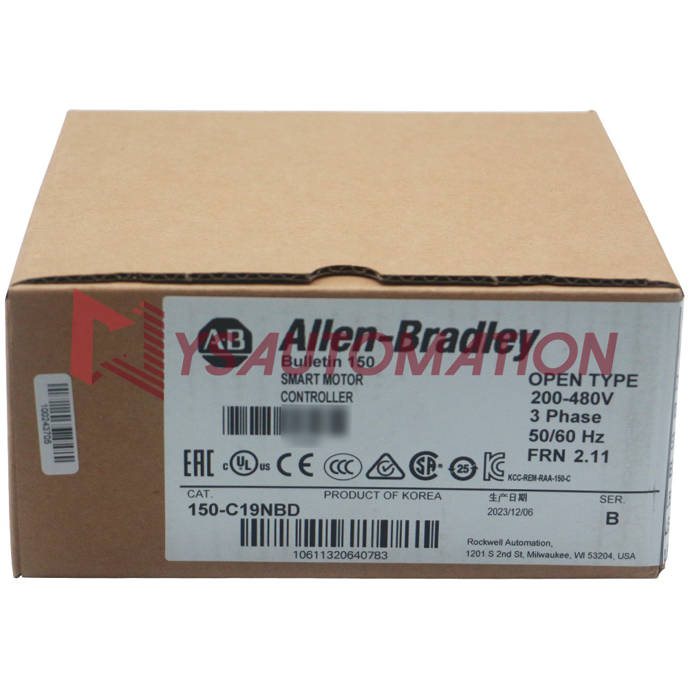 OEM Factory Sealed Allen Bradley 150-C19NBD SMC-3 19A Smart Motor Controller