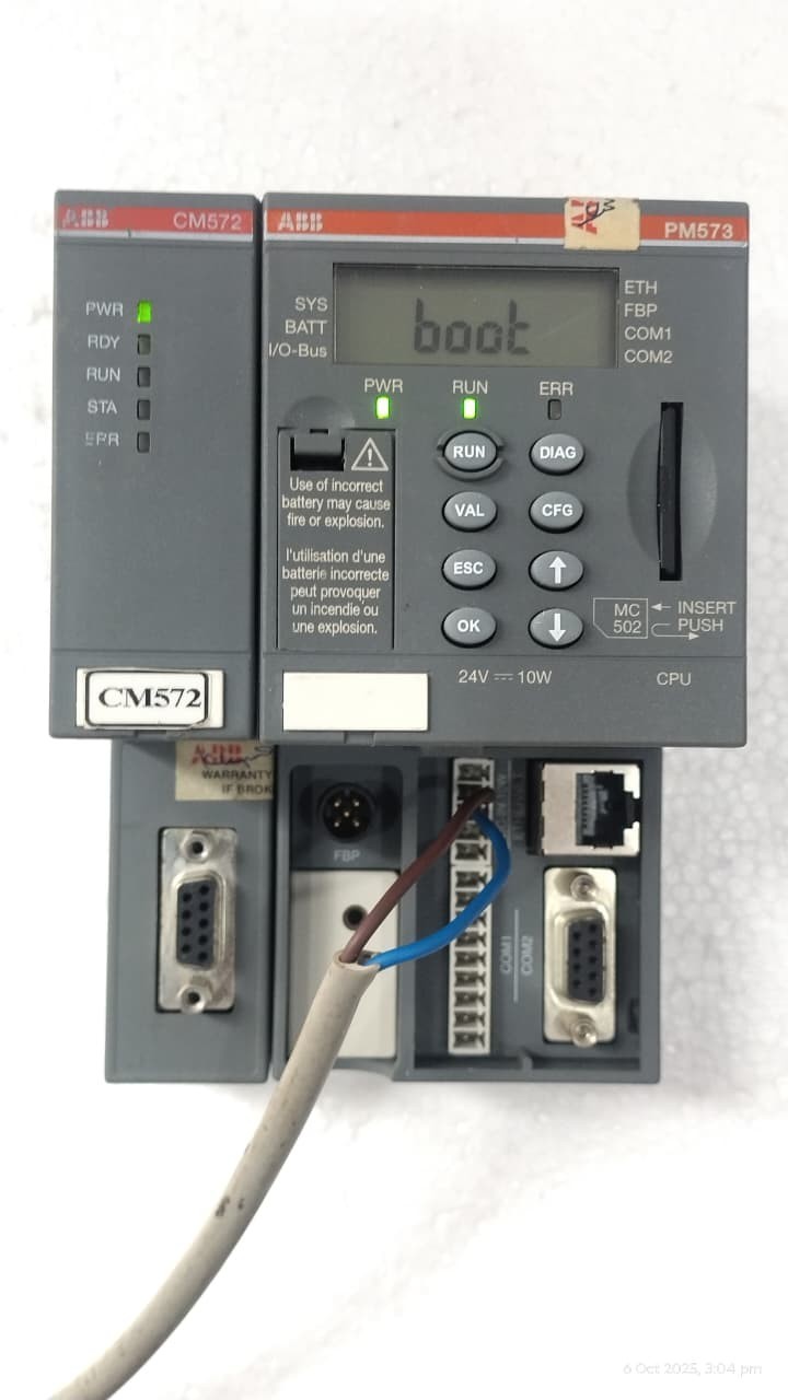 ABB PM573-ETH 1SAP130300R0271 CPU 512KB ETHERNET