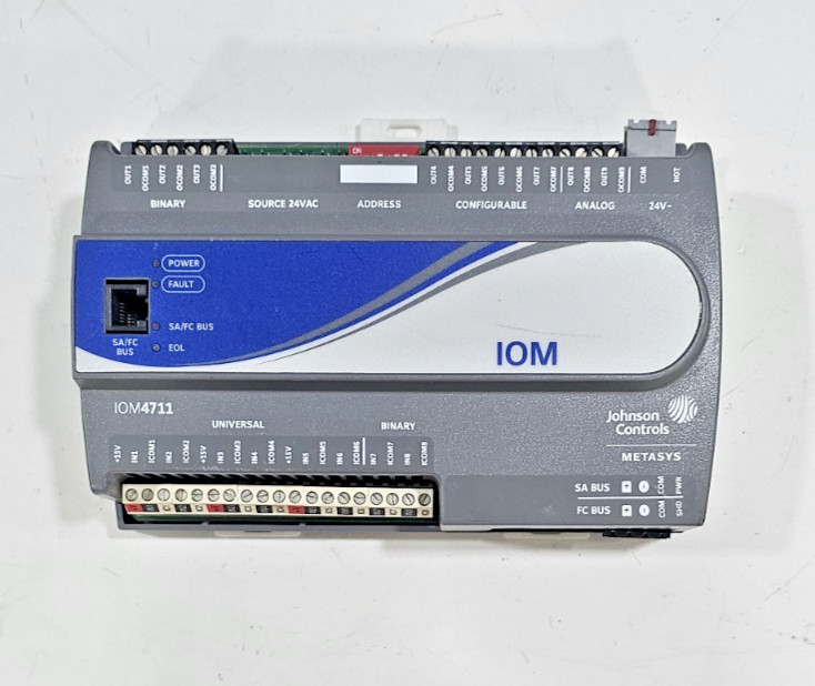 JOHNSON CONTROLS METASYS IOM CONTROL MS-IOM4711-0 REV V SW VER 6.2