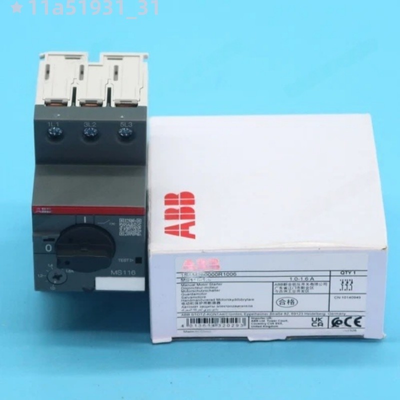 1 piece new abb MS116-1.6 10-16A Circuit Breaker Manual Free ship MS116 1.6