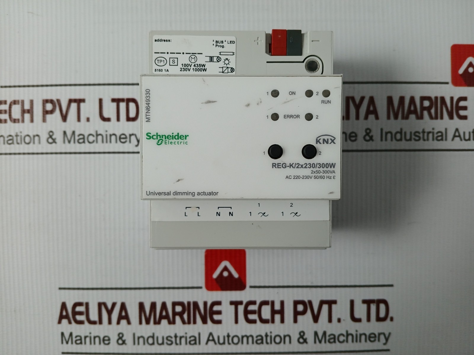 SCHNEIDER ELECTRIC MTN649330 Universal Dimming Actuator AC 220-230V 50/60 HZ
