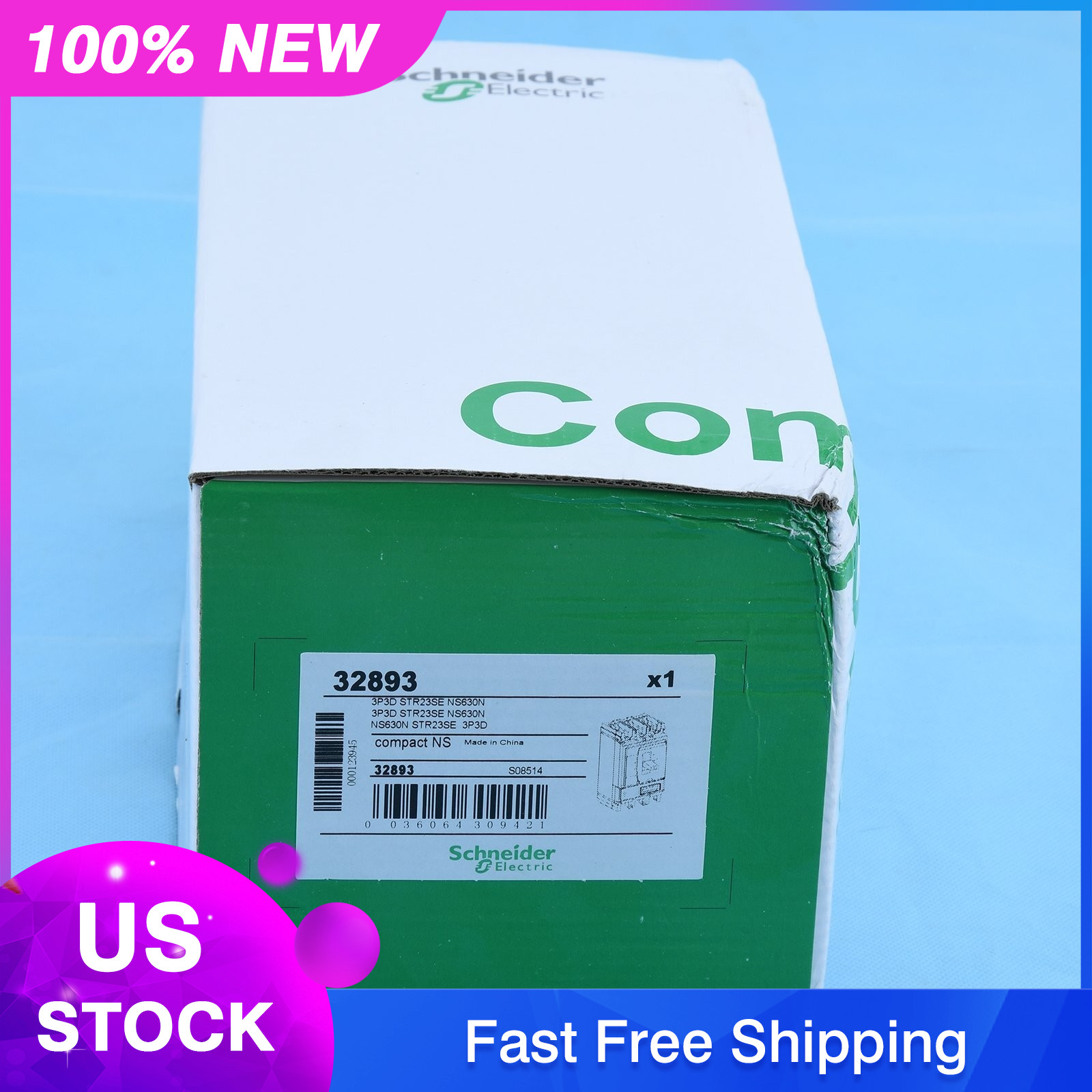 IPC New Schneider NS630N 3P 630A STR23SE Breaker Expedited Shipping