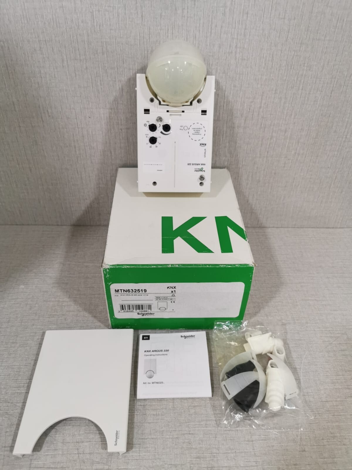 SCHNEIDER ELECTRIC MTN632519/MTN6325 KNX ARGUS 220 POLAR WHITE