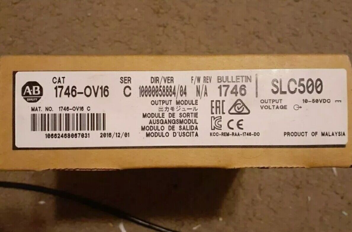 NEW Unopened 1746-OV16 SER C SLC 500 Output Module AB 1746OV16