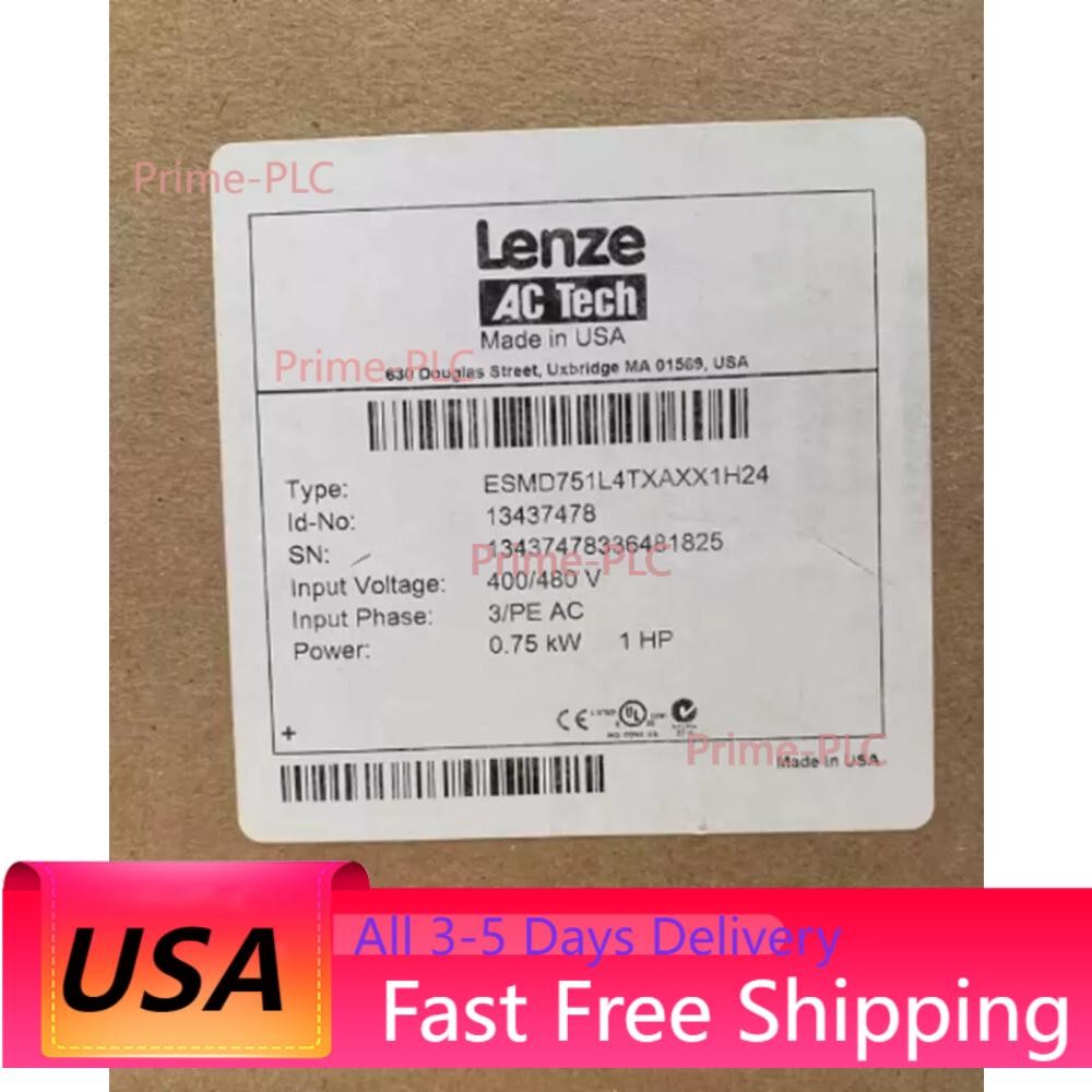 US Free TAX LENZE NEW frequency converter ESMD751L4TXA 380V 0.75KW IN BOX