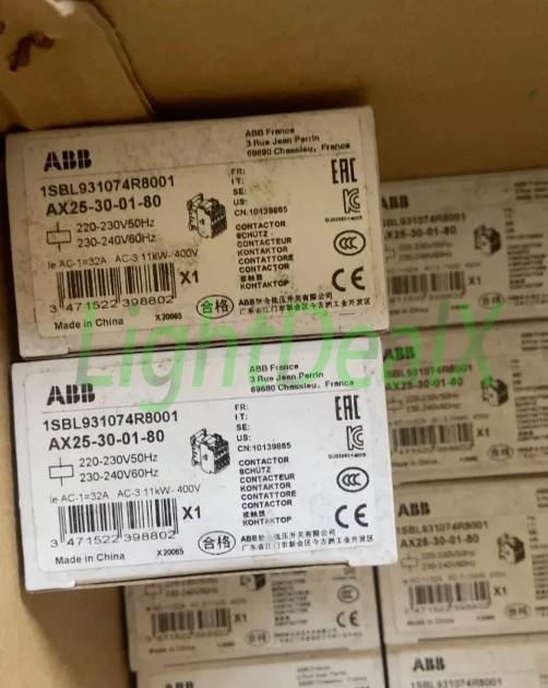 1PCS New ABB In Box AX25-30-01-80 Contactor AC220V Fast Shipping