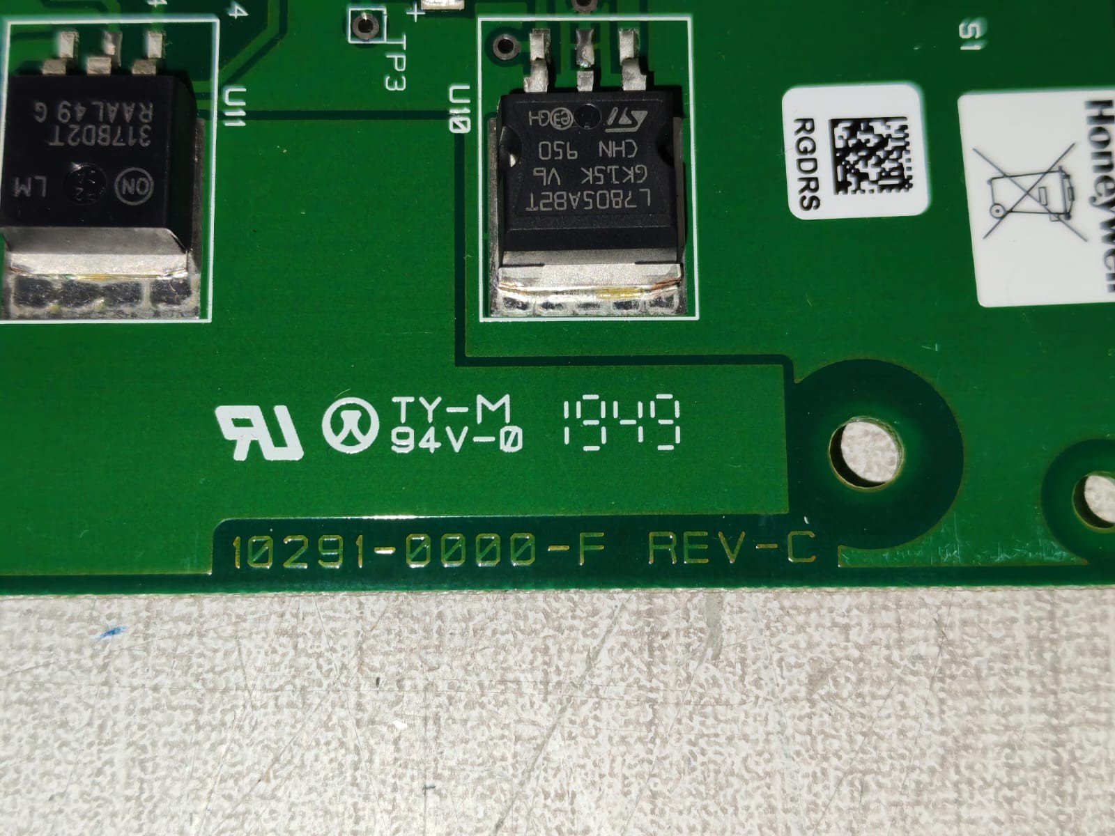 HONEYWELL PRO32R2 2-READER BOARD 10291-0000-F REV.C ACCESS CONTROL UNIT