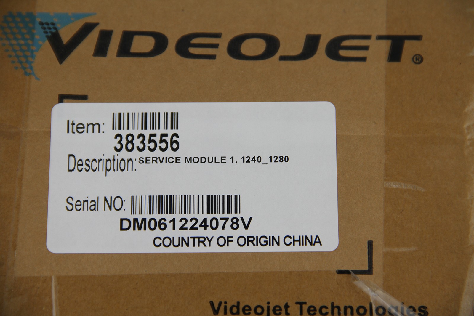 New Original VIDEOJET 383556 1240 1280 Service Module