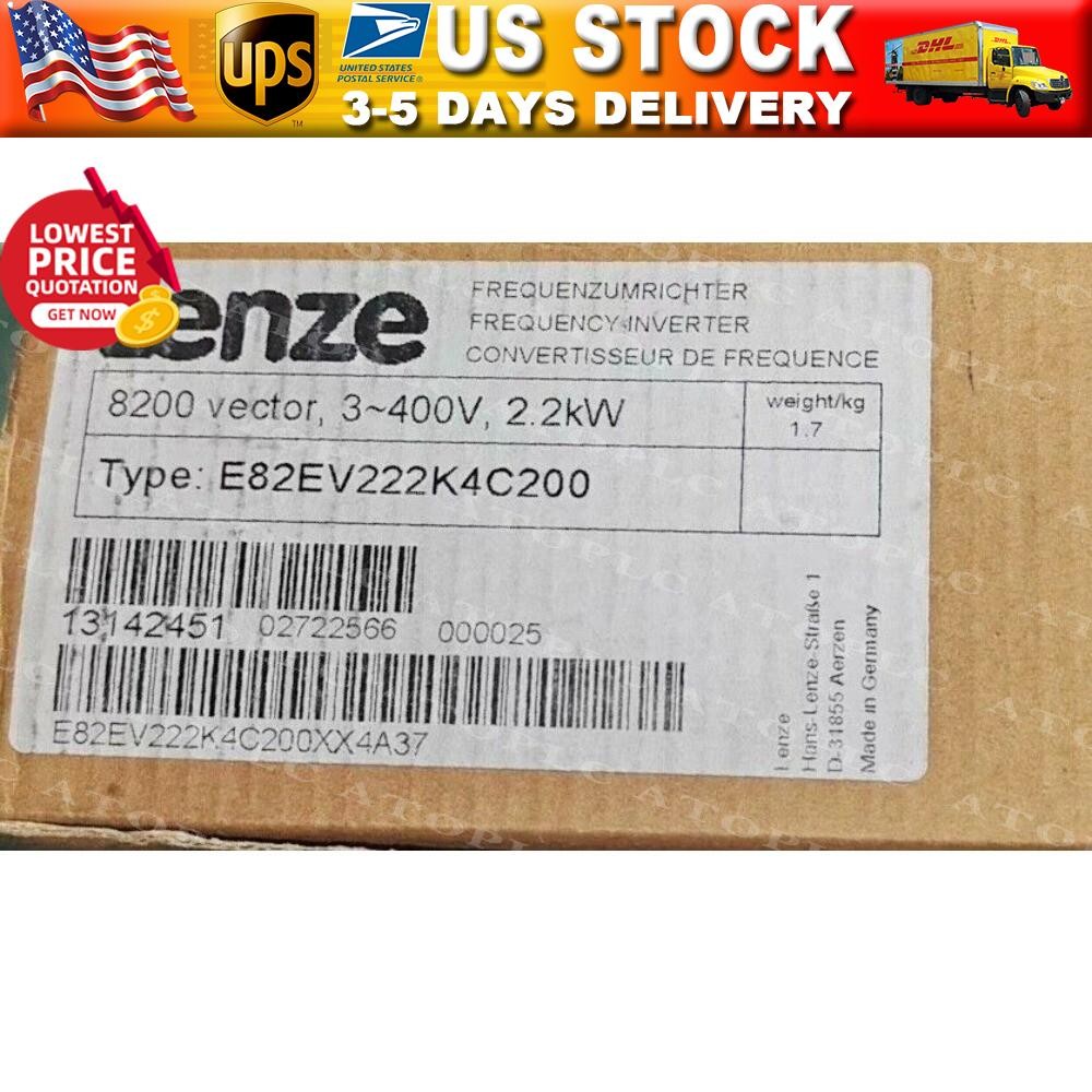 E82EV222K4C200 NEW LENZE E82EV222_4C200 Inverter 8200 Vector 2.2kW