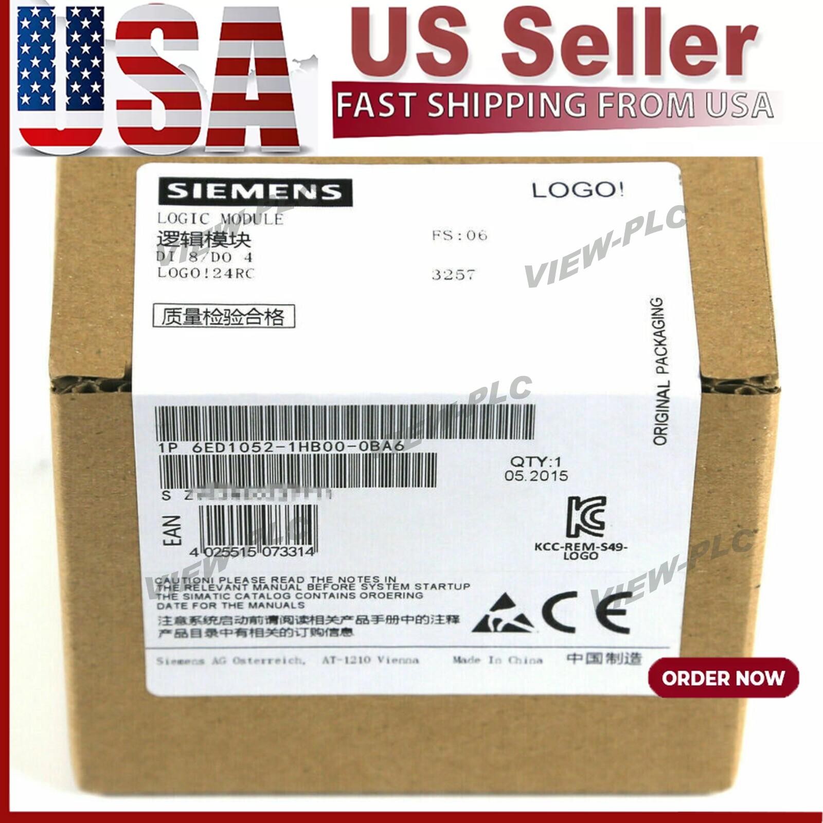 New Siemens 6ED1052-1HB00-0BA6 6ED1 052-1HB00-0BA6 LOGO 24RC logic module