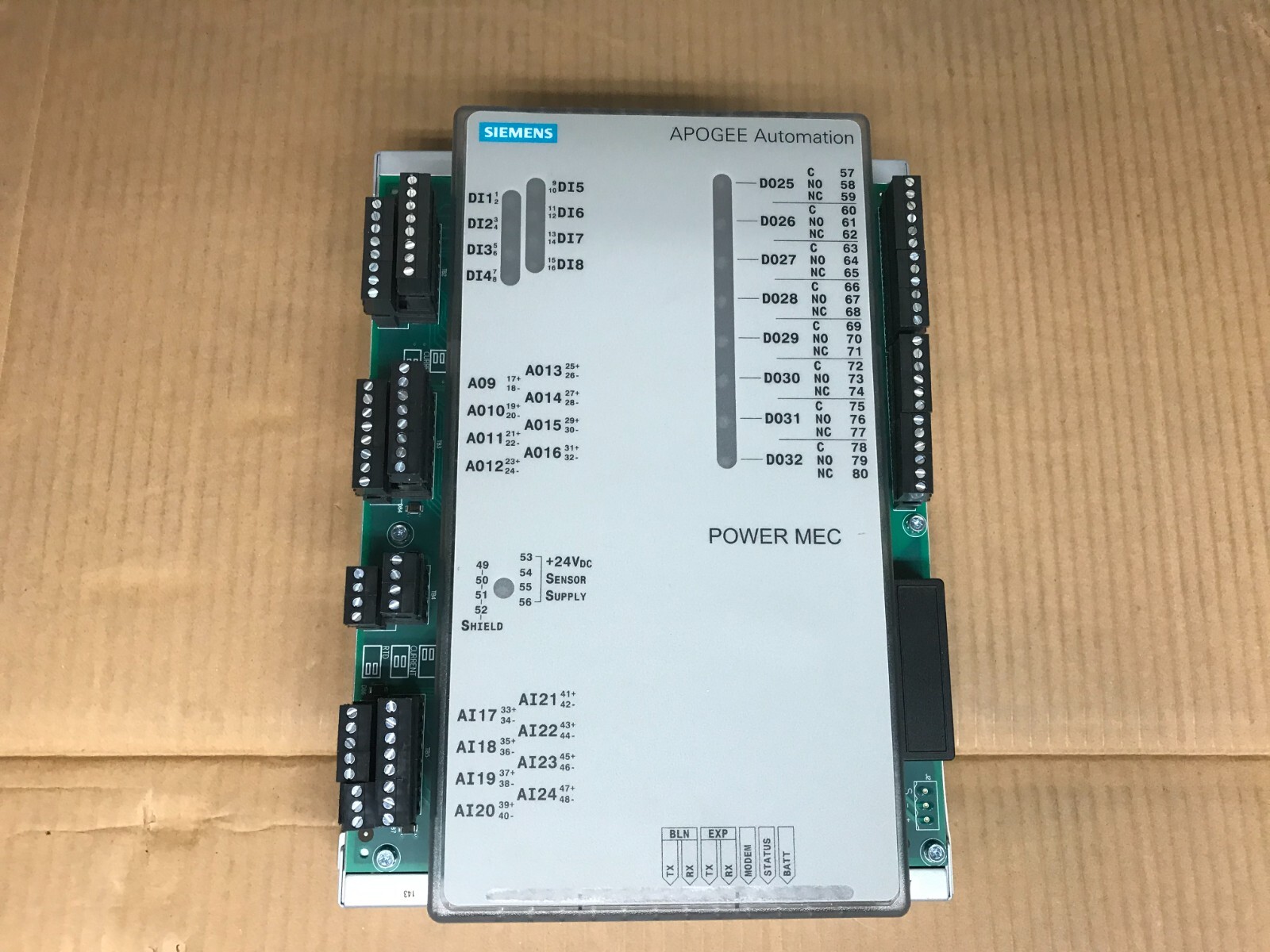 Siemens Apogee Automation 549-613 Power MEC 1200-Point Control / Interface Board