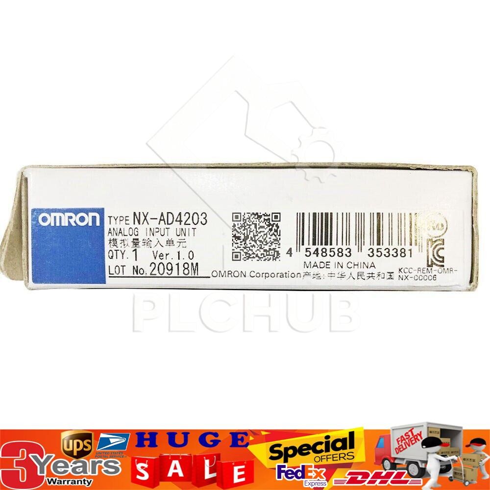 One New Omron NX-AD4203 Analog Input Unit NXAD4203 In Box