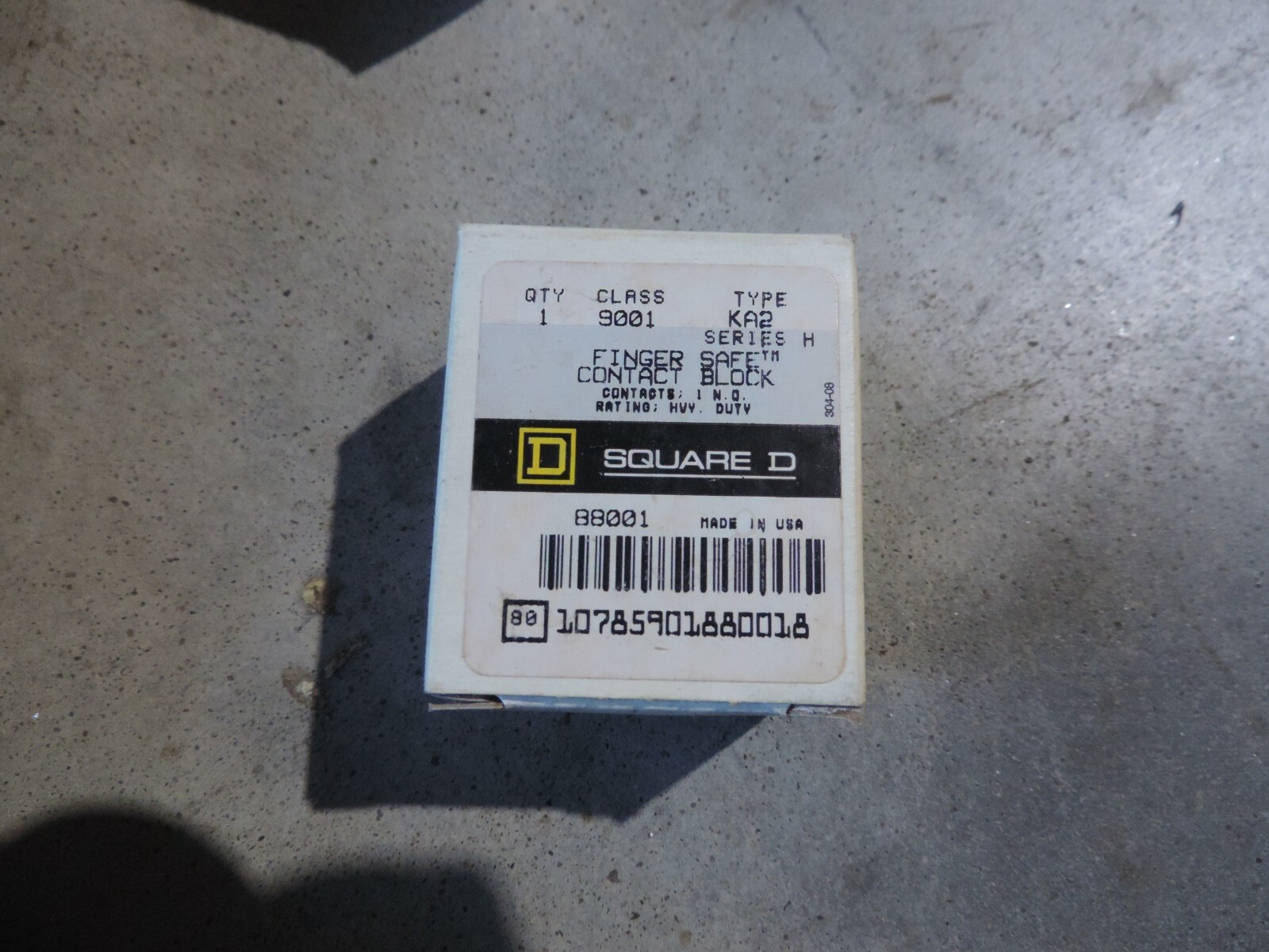 Square D 9001KA2 PLC CONTACT BLOCK STANDARD (FINGERSAFE) 88001