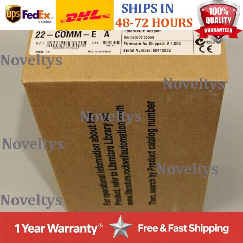New Factory Sealed AB 22-COMM-E PowerFlex Ethernet/IP Comm Adapter US Free Tax